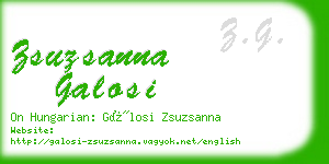 zsuzsanna galosi business card